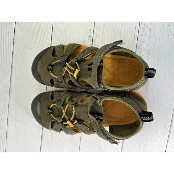 Keen Waterproof Sport Hiking close toe Sandals Dark Green Size 4 - Picture 11 of 13